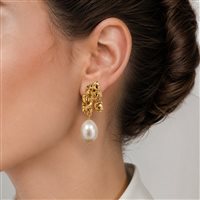 Pendientes Maria e Luisa Jewels Mujer in Plata Perla OA0210-PERLA - OA0210-PERLA